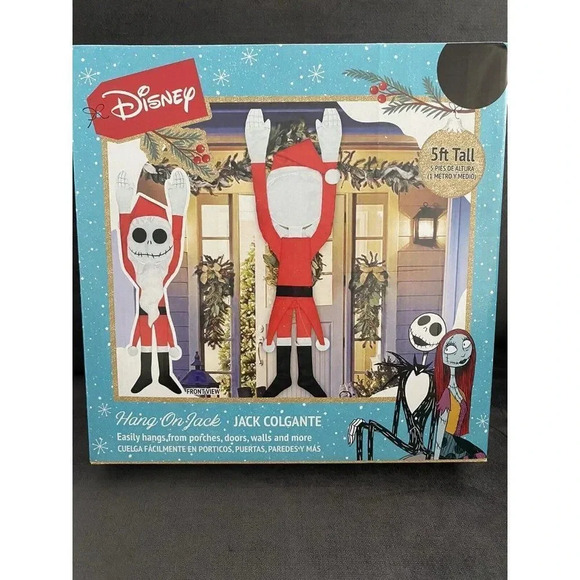 NEW Nightmare Before Christmas 5Ft Hang On Jack Skellington Colgante Decoration - Picture 1 of 9